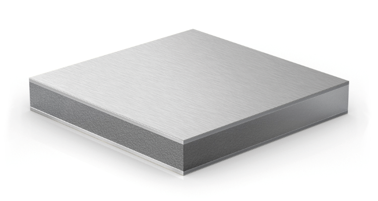 Product ALPOLIC/fr Cross section of ALPOLIC/fr aluminium composite panel