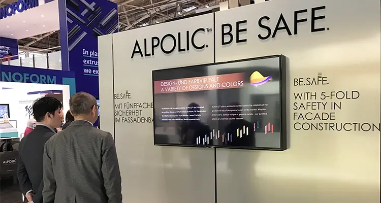 ALPOLIC™ BE.SAFE – Screen Screen zu BE.SAFE von ALPOLIC™ auf der BAU 2019