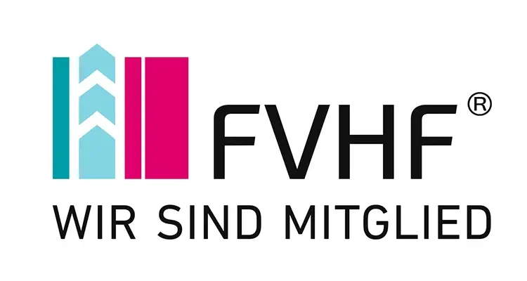 Logo Wir sind Mitglied FVFH auf einem weißen Hintergrund