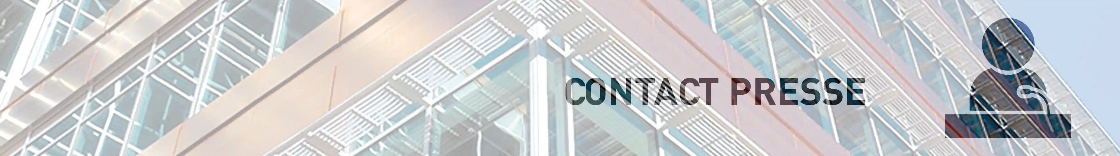 Contact presse Vue du siège social de Ceridian Corporation à Bloomington MN, USA avec icône intégrée Contact presse
