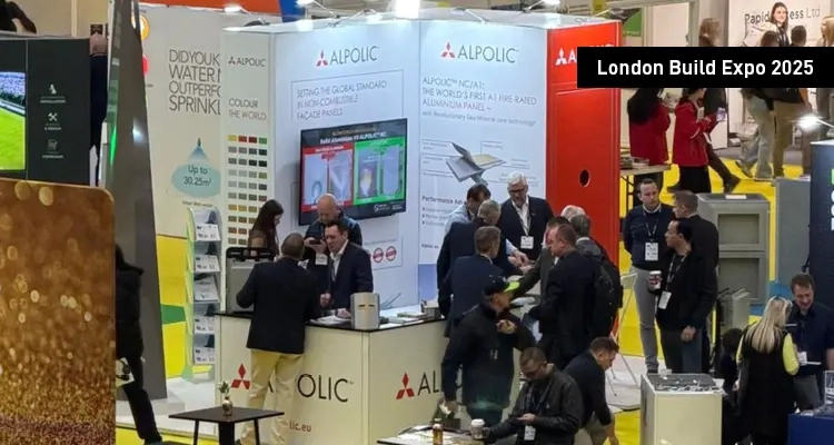 Ansicht des Messestandes von ALPOLIC™ auf der London Build Expo 2025