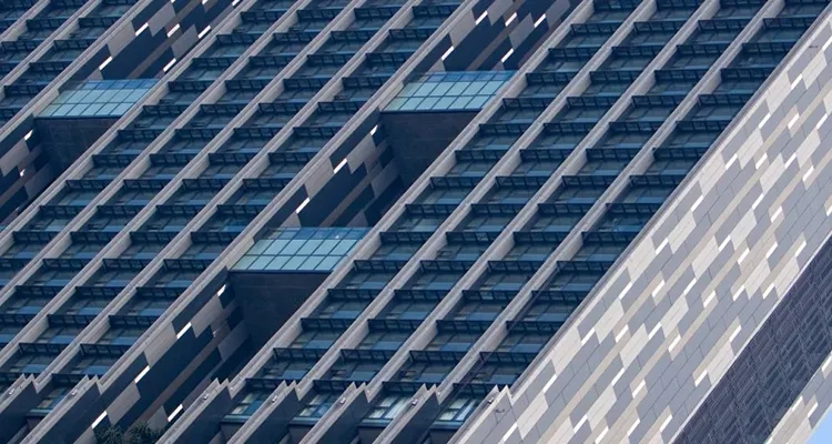 Detail of a photo of the MET Condominium