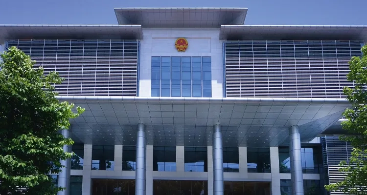 Exterior view of the building facade of The National Assembly (Vietnam)