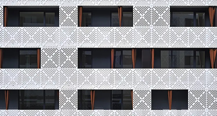 Building photography of the student hostel in Slovenia.