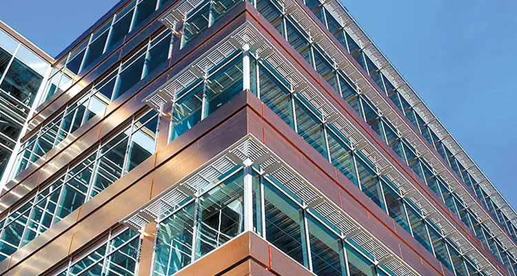 Aufnahme des Ceridian Corporation Headquarters in USA.
