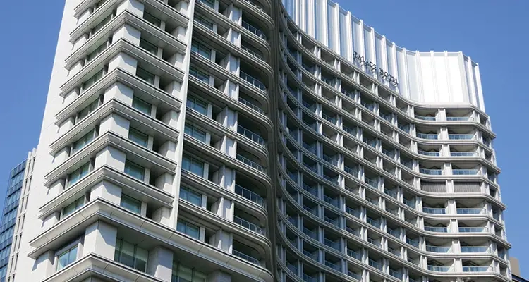 Building view of the Palace Hotel in Japan.