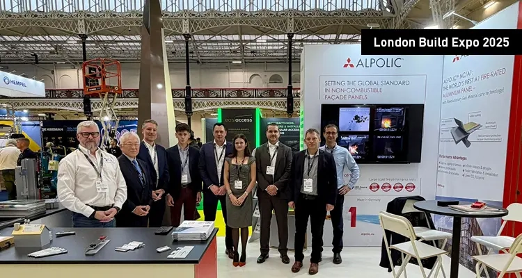 Ansicht des Messestandes von ALPOLIC™ auf der London Build Expo 2025
