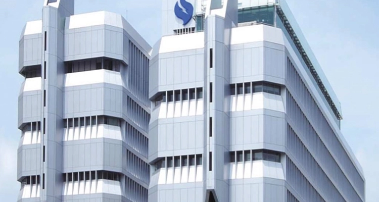 Ausschnitt einer Gebäudefotografie von  Singapore Power