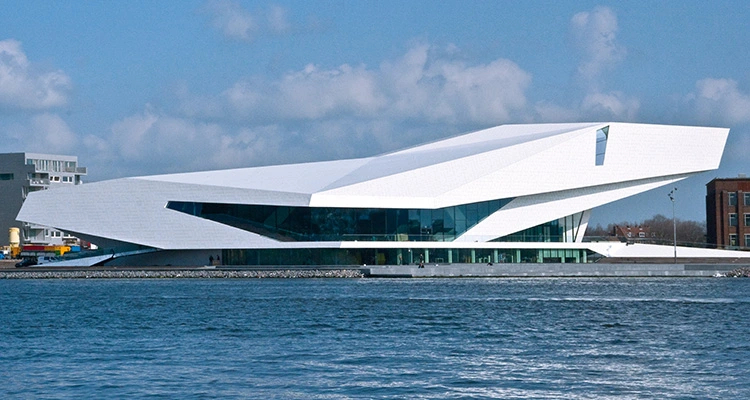 lateral photography of the EYE-Filmmuseum